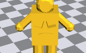 小小机器人模型背面