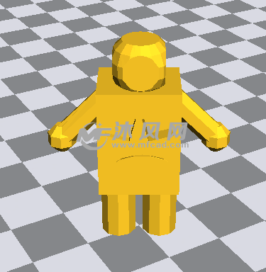 小小机器人模型背面