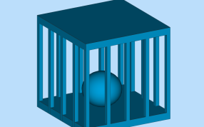 球在笼子里渲染图