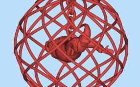 被困住的圣诞老人渲染图