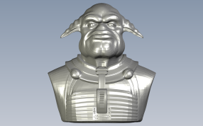 长耳外星人正视图