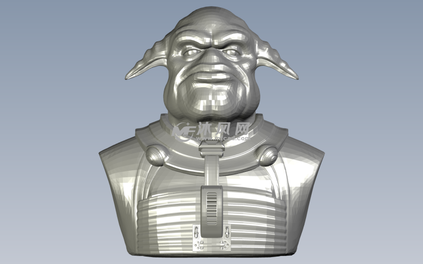 长耳外星人正视图