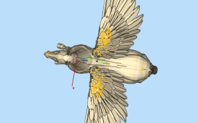 飞翔的白马俯视图