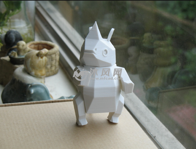 犀牛公仔效果图