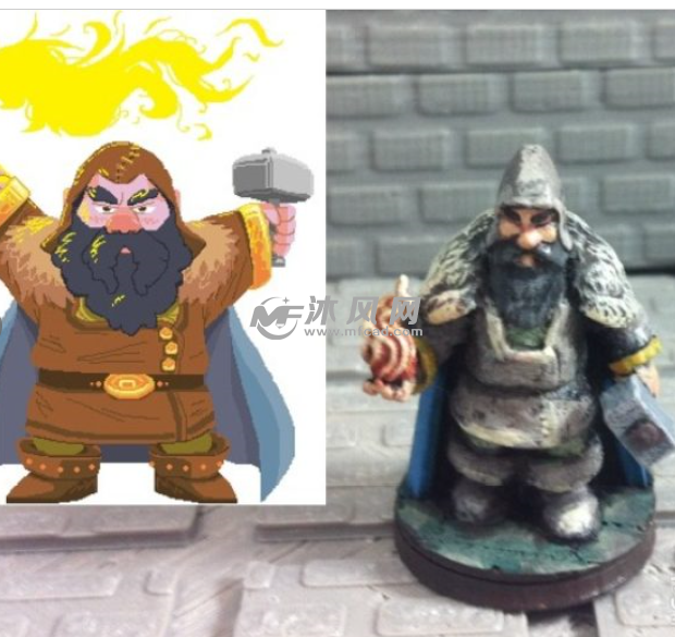 卡通和实物对比