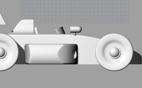 赛车汽车玩具左视图