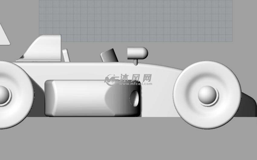 赛车汽车玩具左视图