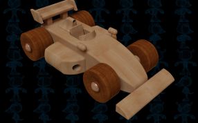 赛车汽车玩具渲染图