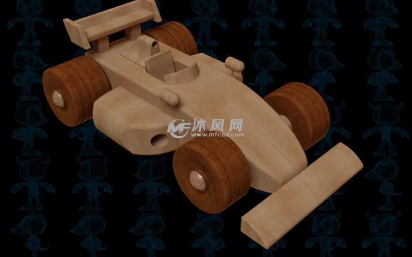 赛车汽车玩具渲染图