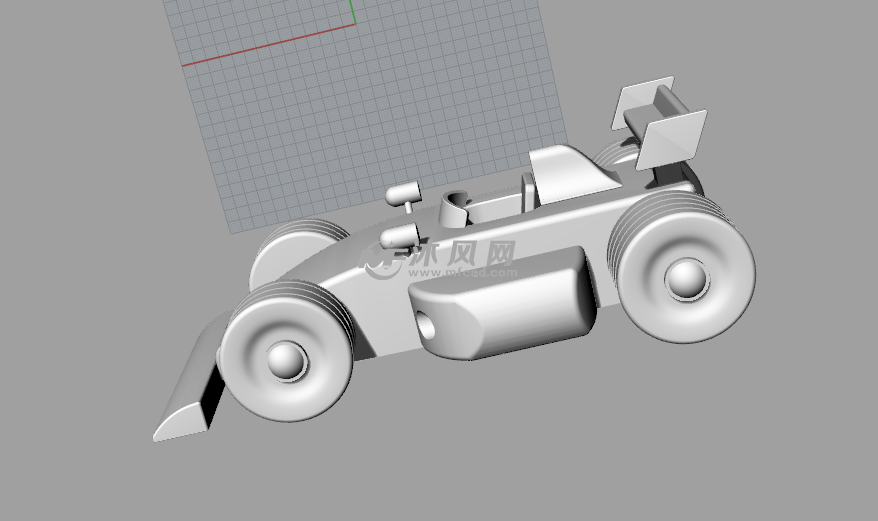 赛车汽车玩具轴测图
