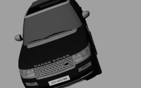 路虎揽胜模型侧视图