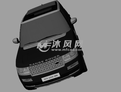 路虎揽胜模型侧视图