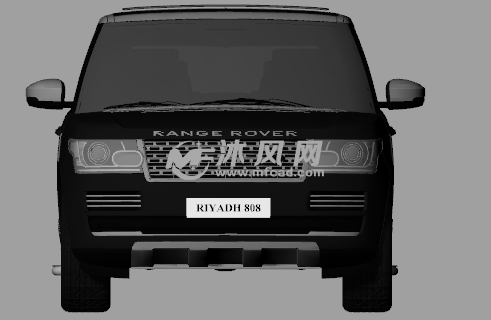 路虎揽胜模型正面