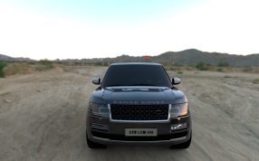 路虎揽胜模型正面渲染图