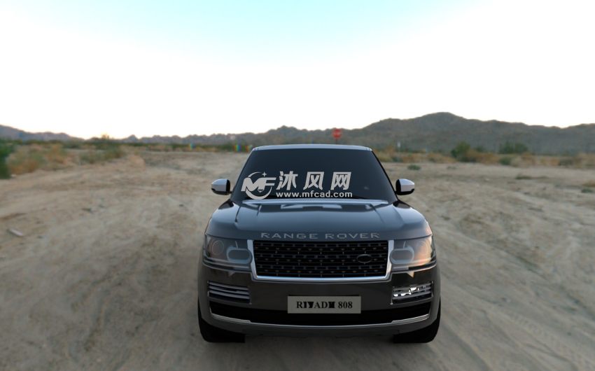 路虎揽胜模型正面渲染图