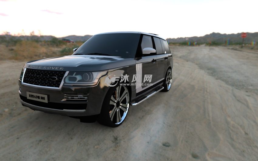 路虎揽胜模型渲染轴侧