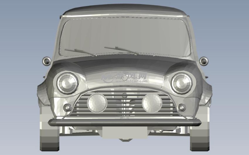 迷你小车造型正视图