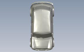 迷你小车造型俯视图