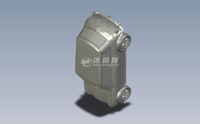 迷你小车造型轴测图