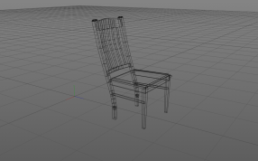 凳子设计模型线性结构图