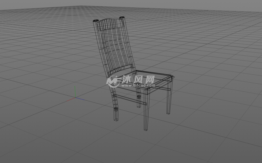 凳子设计模型线性结构图