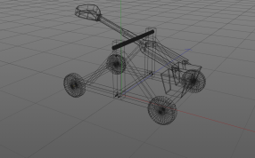 投石器设计模型线性结构图