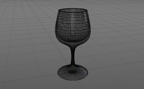 高脚杯设计模型线性结构图