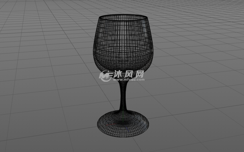 高脚杯设计模型线性结构图