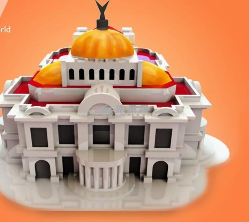 墨西哥国家艺术宫效果图