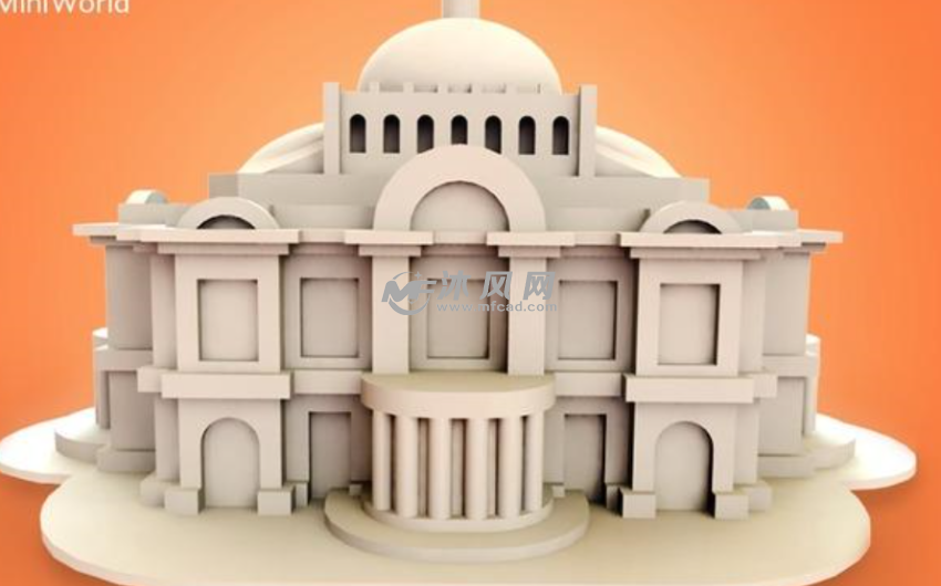 墨西哥国家艺术宫正视图