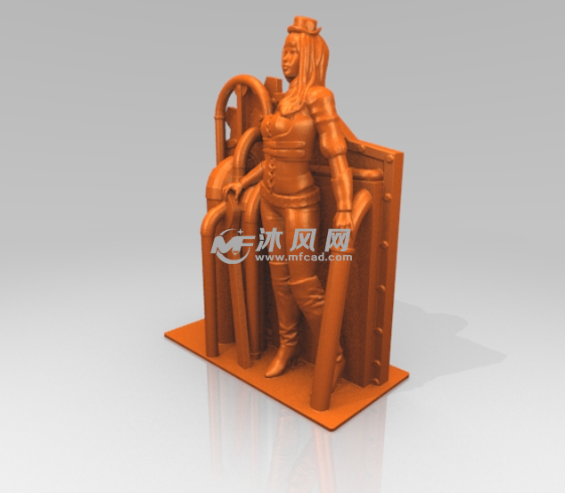 蒸汽朋克女士模型图