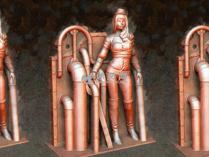 蒸汽朋克女士效果图