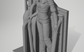 蒸汽朋克女士轴测图