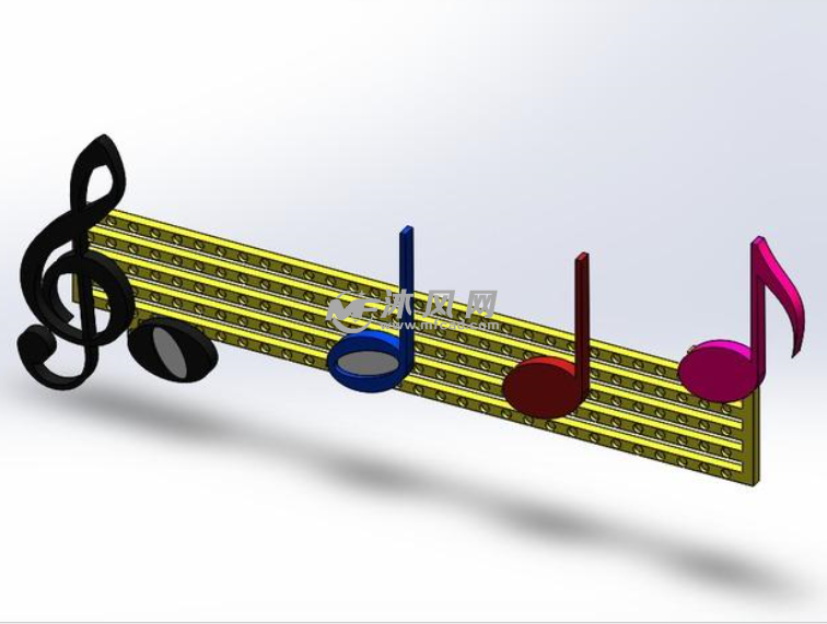 乐器音谱效果图