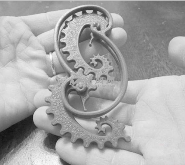 海马齿轮轴测图