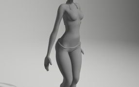 站立的女孩模型