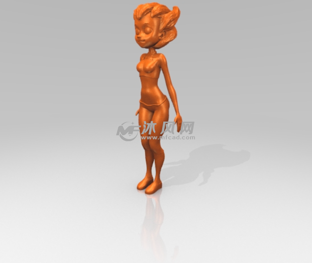 站立的女孩外形图