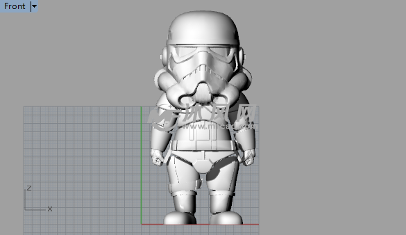 星球大战人偶前视图