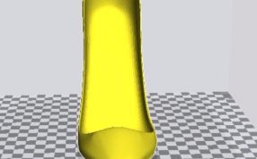 高跟鞋三维模型正视图