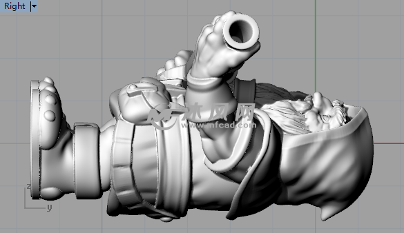 矮人火枪手右视图