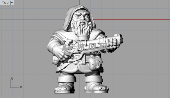 矮人火枪手顶视图