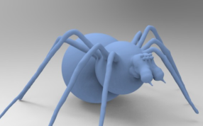 雕刻模型蜘蛛