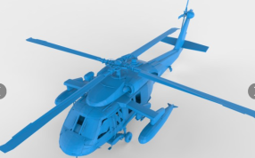 黑鹰直升机 外形图