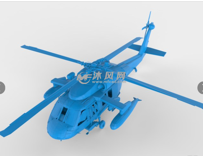 黑鹰直升机 外形图