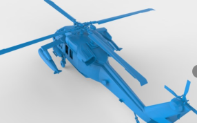 黑鹰直升机 俯视图