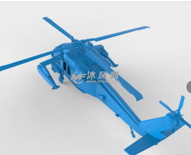 黑鹰直升机 俯视图