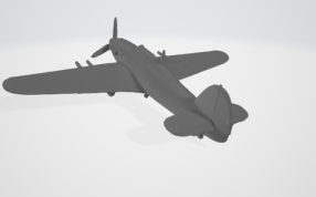 德哈维兰飓风战机侧视图