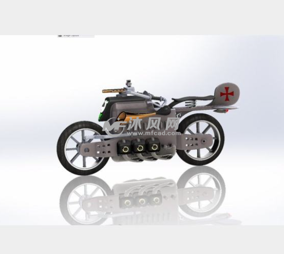 摩托车正视图
