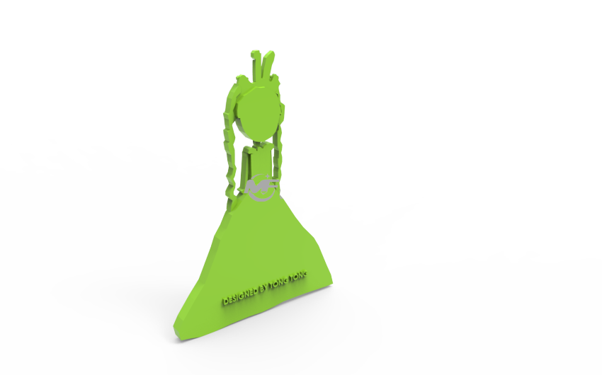 公主背面模型图