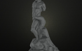 沼地的喷泉雕塑 外形图